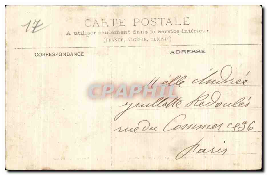 CPA La Rochelle Le buste de Reaumur — Verso