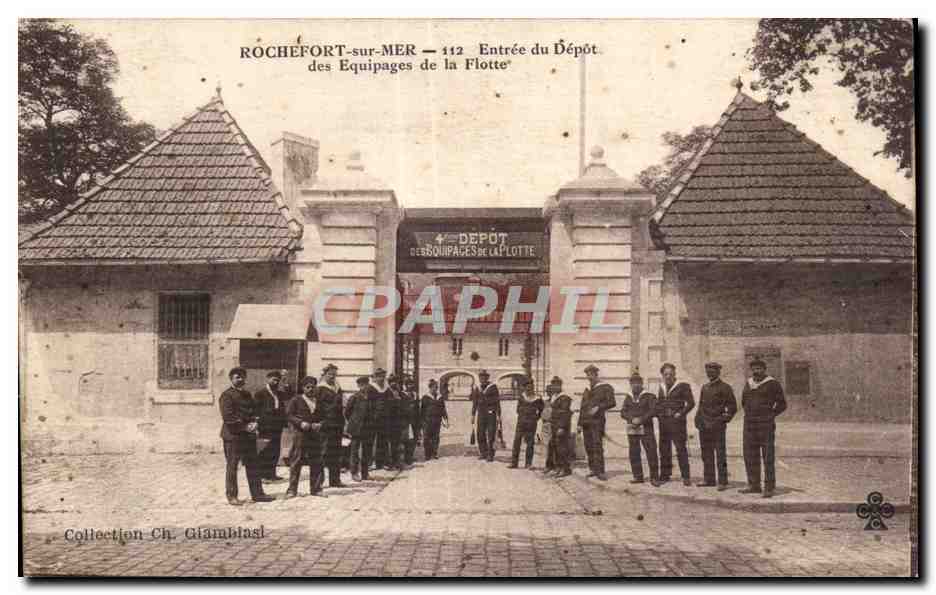 CPA Rochefort sur Mer Entree du depot des equipages de la flotte