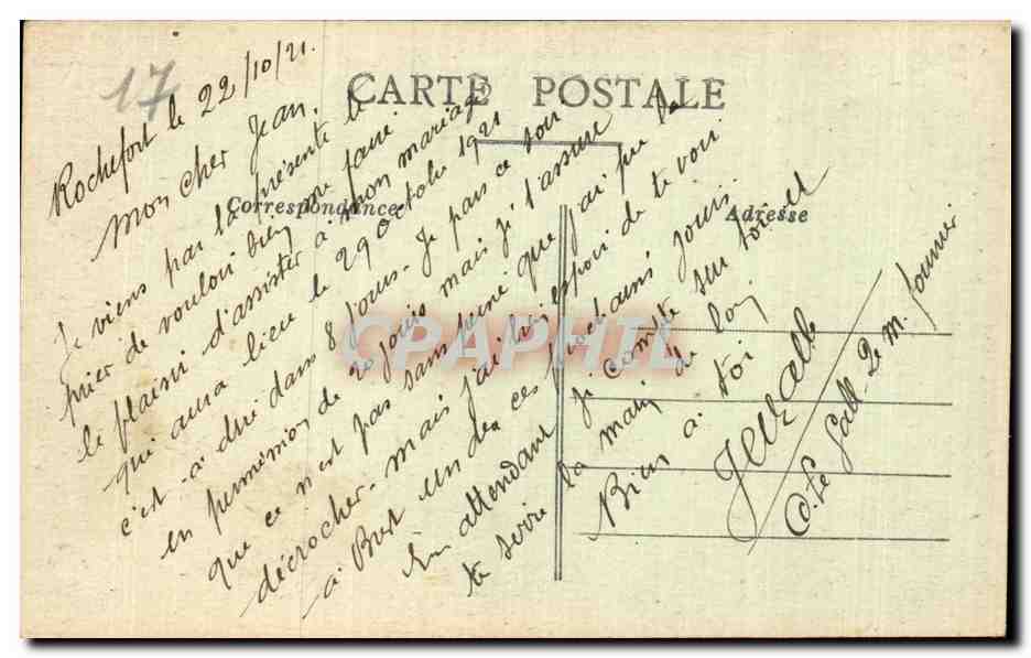 CPA Rochefort sur Mer Entree du depot des equipages de la flotte — Back