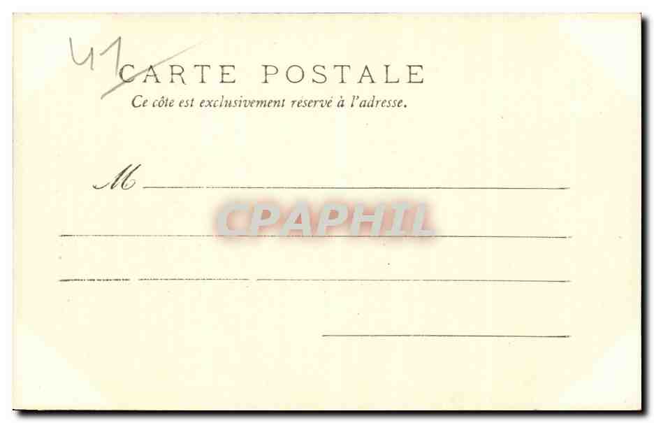 CPA Blois Vieille maison dite de Denis Papin  — Rückseite