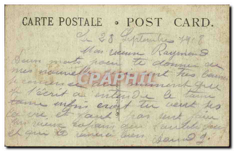 CPA Militaria Cantine des drapeaux pour les permissionnaires(Croix Rouge americaine) Sculptures au promenoir L accueil — Rückseite