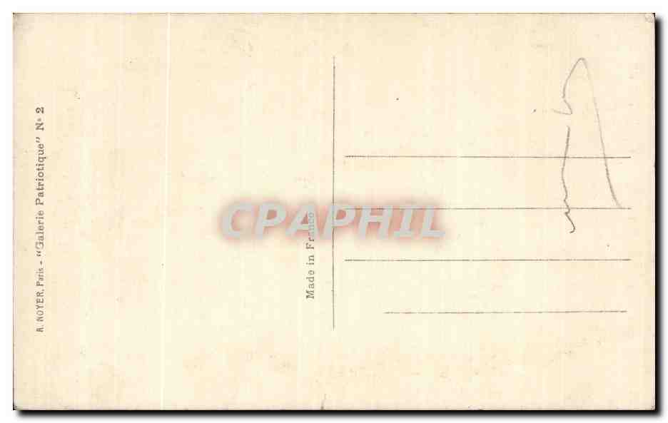CPA Militaria On ne passe pas ! Poilu — Verso