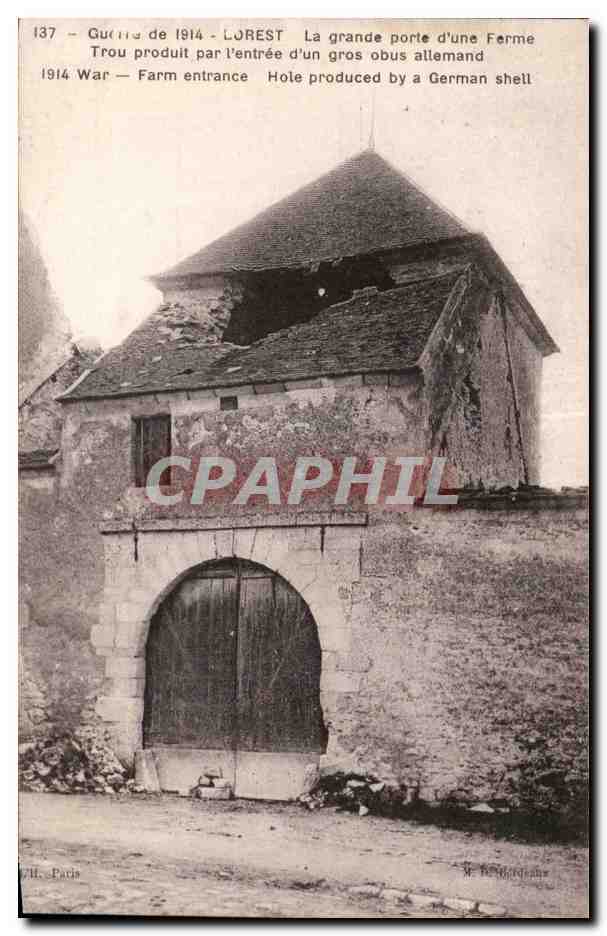 CPA Militaria Dorest La grande porte d une ferme 