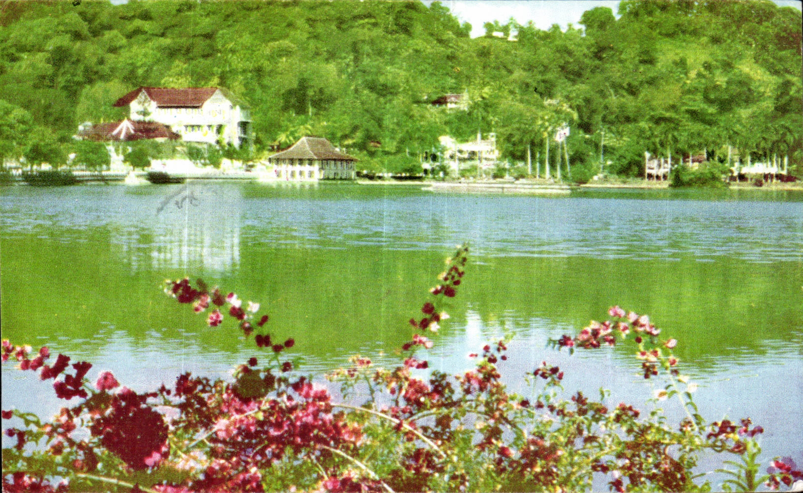 CPSM Sri lanka Ceylon Temple of the tooth Across the lake Candy 
