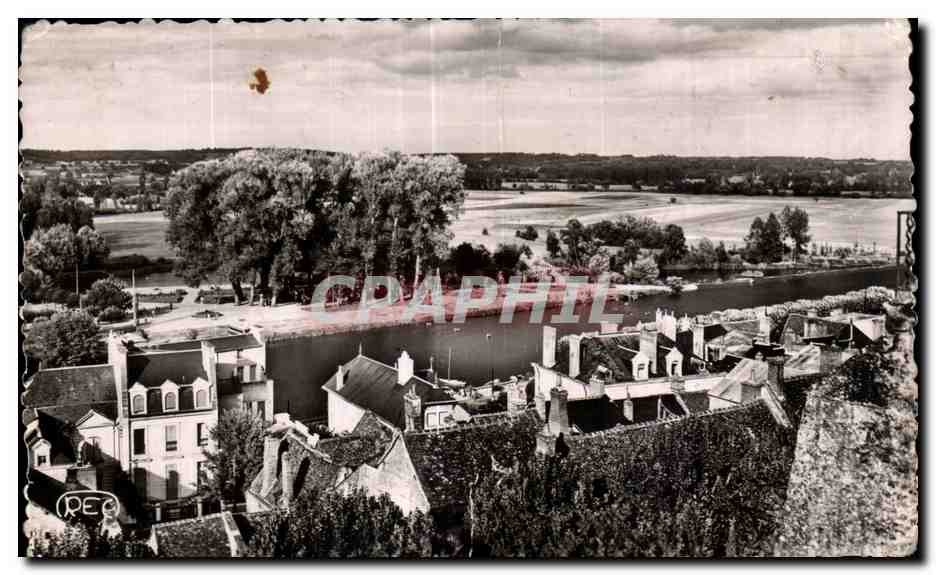 Tarjeta postal semimoderna Saint Aignan La plage Vista general
