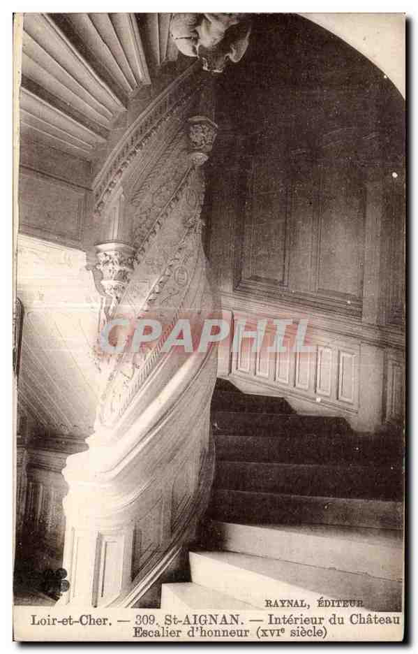 St-Aignan — Escalier d'honneur (xviième siècle) — Raynal, Éditeur