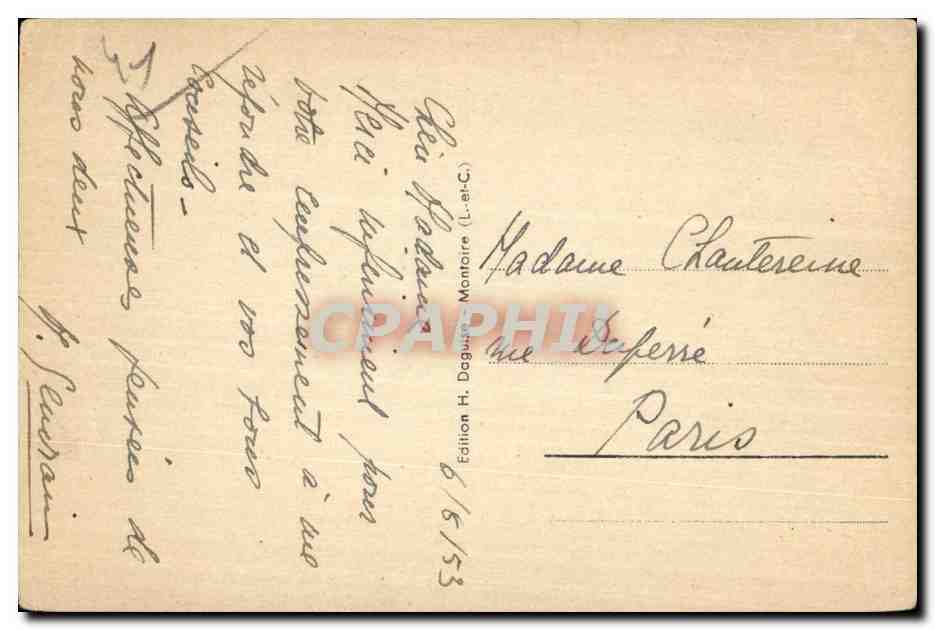 CPA Lavardin La vue generale et le chateau  — Rückseite