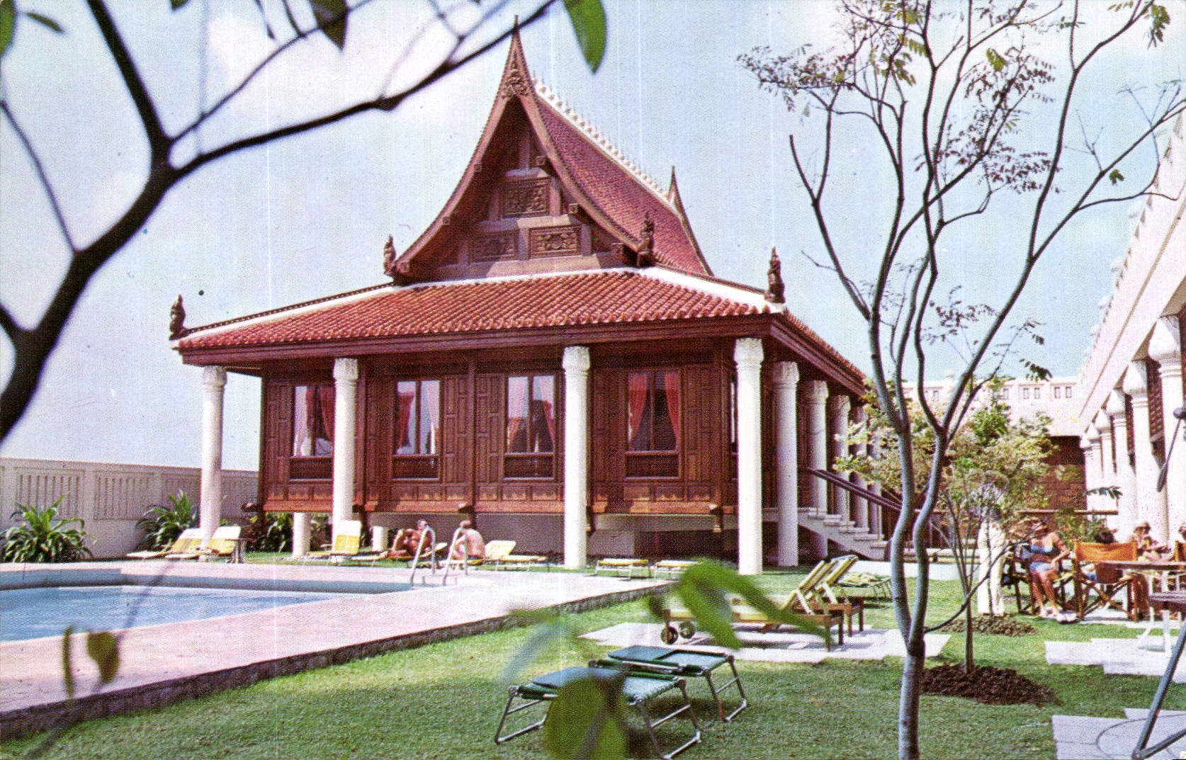 CPSM Thailand Thailand Sal Thai Replica of a 13the century thai house