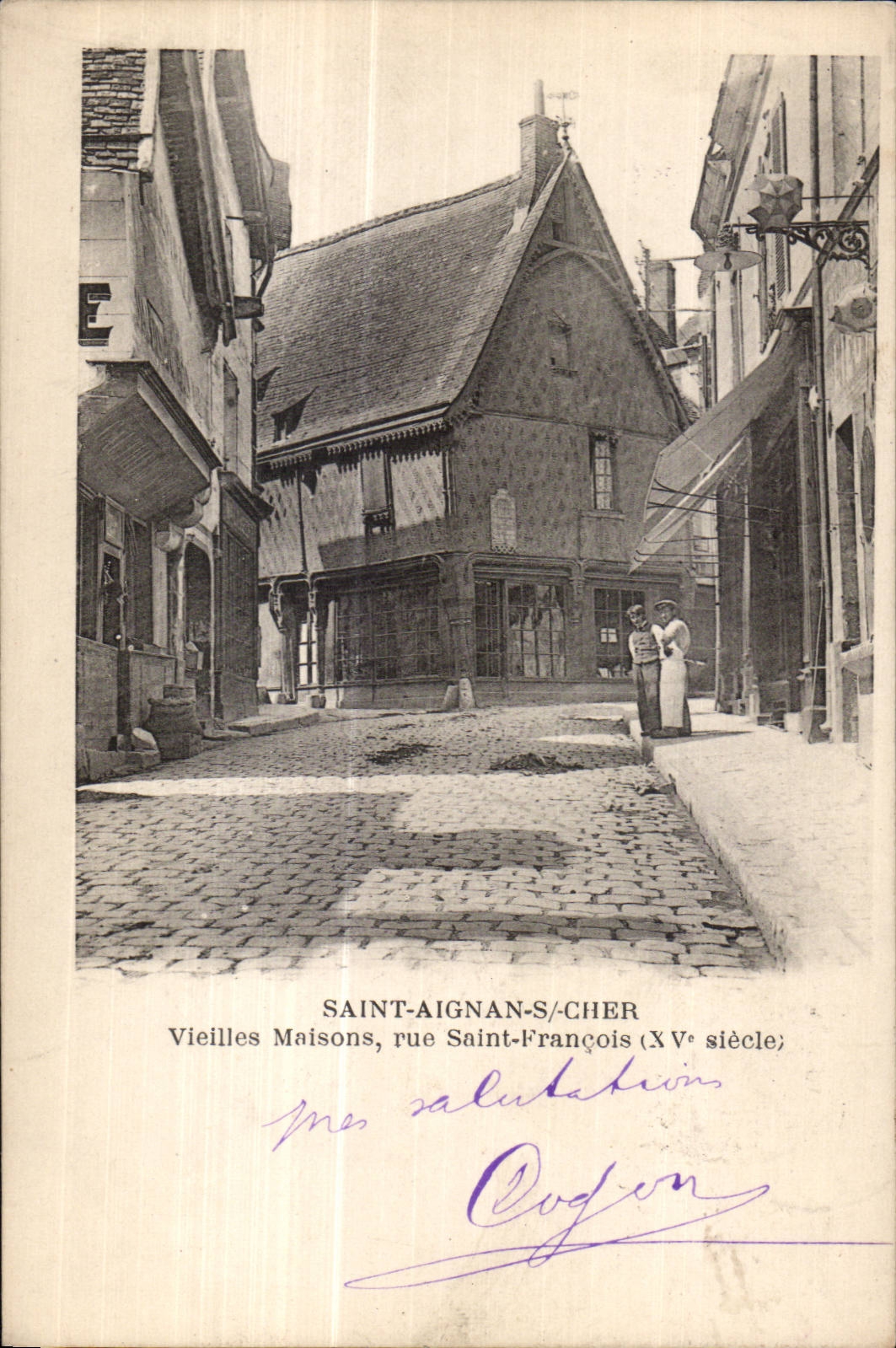 Saint-Aignan-sur-Cher — Vieilles Maisons, rue Saint-François (XVe siècle)