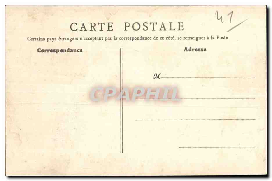 CPA Blois vue generale et le pont  — Rückseite
