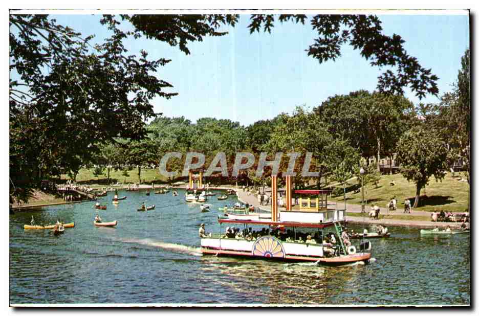 CPSM Canada Montreal Quebec Lafontaine park Le parc