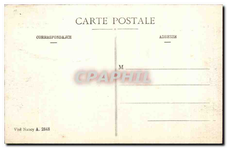 CPA Militaria Environs de Luneville Tombes francaises dans la foret de Vitrimont  — Rückseite