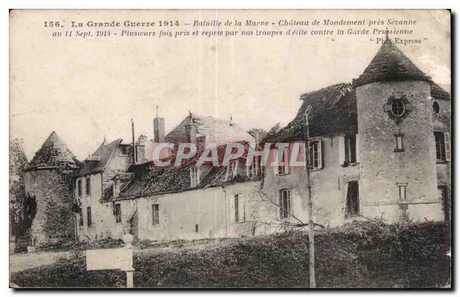 Château de Mondement près Sézanne — Bataille de la Marne — Phot. Express