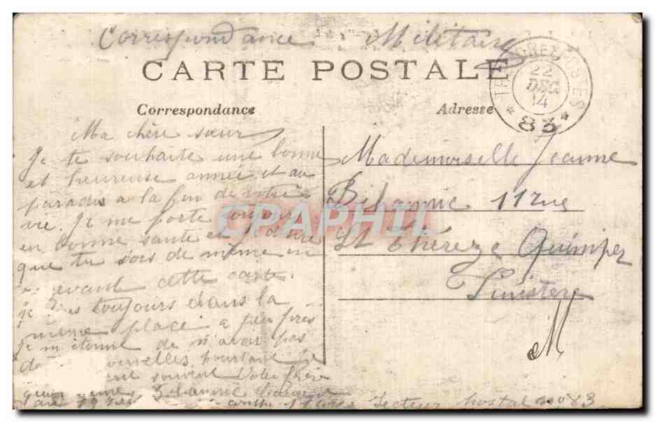 Château de Mondement près Sézanne — Bataille de la Marne — Phot. Express — Rückseite