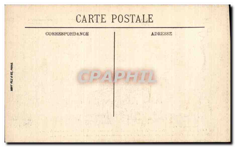 CPA Militaria Interieur de la cathedrale de Soissons apres le bombardement  — Rückseite