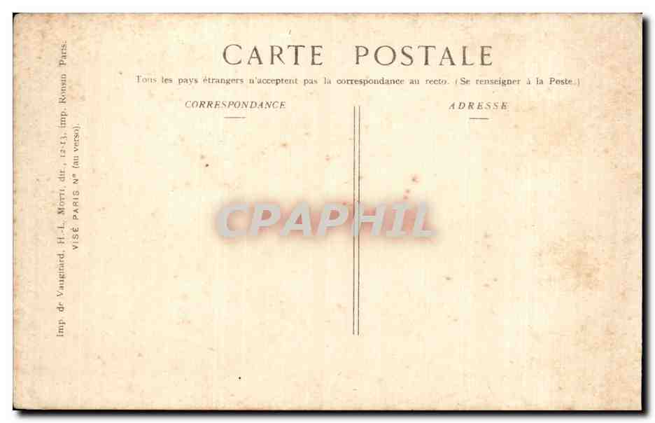 CPA Militaria Sur le front Troupes a l abri d un bois Velo — Rückseite