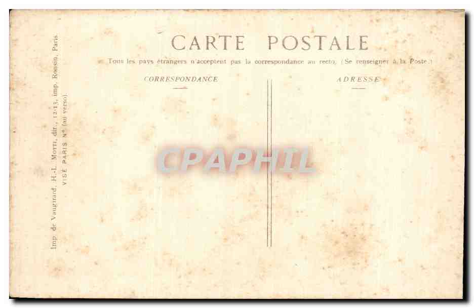 CPA Militaria Sur le front Compagnie de mitrailleurs — Rückseite
