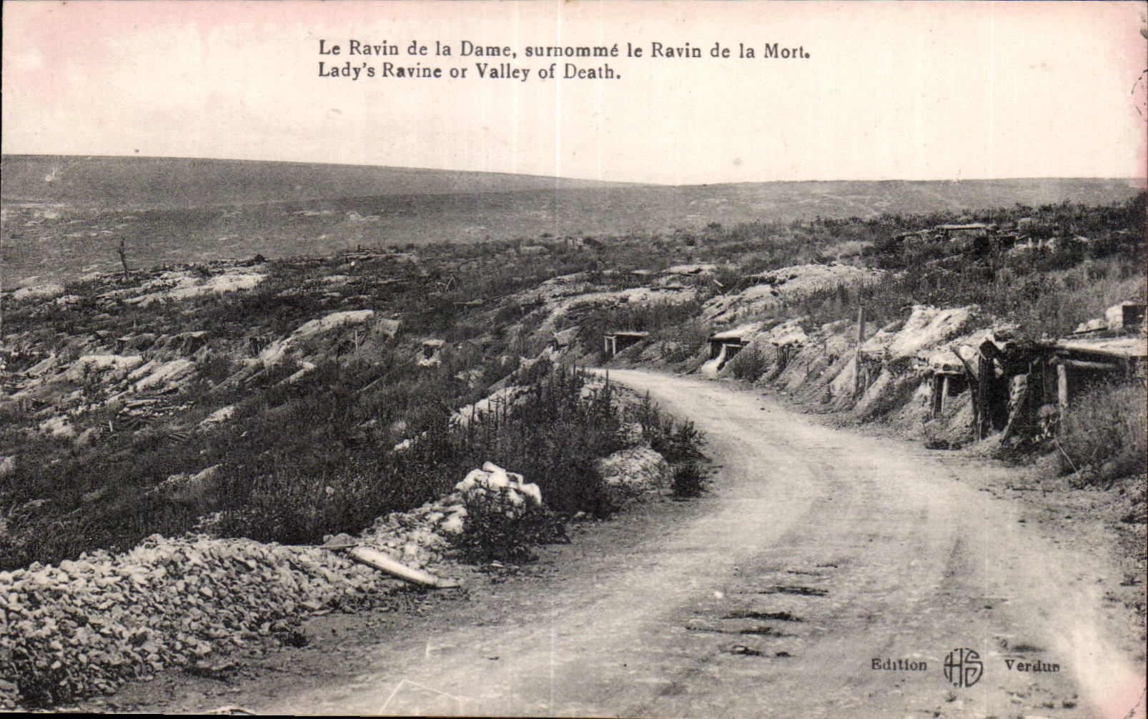 CPA Militaria Le ravin de la Dame surnomme le ravin de la mort