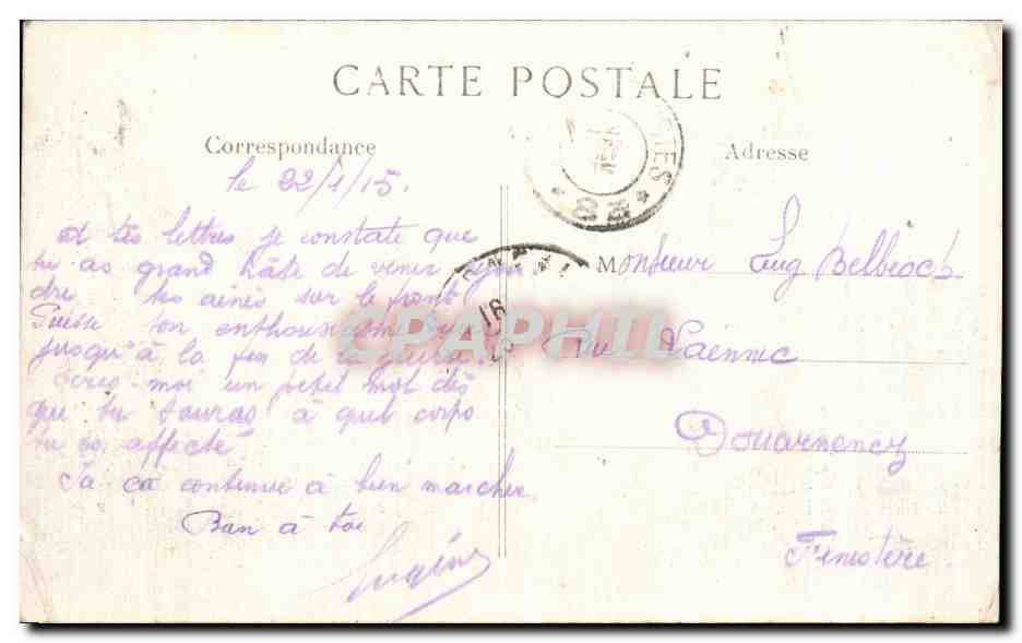 CPA Militaria Guerre de 1914 1918 Albert L hotel de ville apres le bombardement — Rückseite