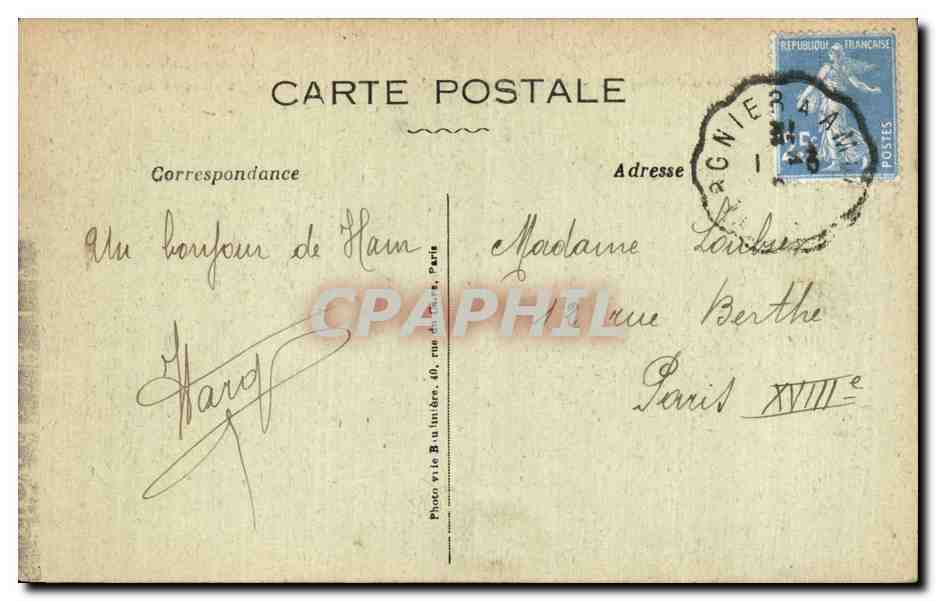 CPA Militaria Guerre de 1914 1918 Ham Somme Carrefour que les boches ont fait sauter — Back
