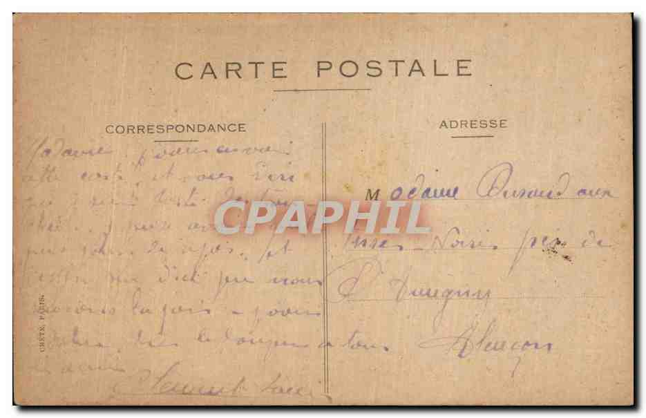 CPA Militaria Guerre de 1914 1918 Ceux que vous protegez de votre courage Poilus  — Rückseite