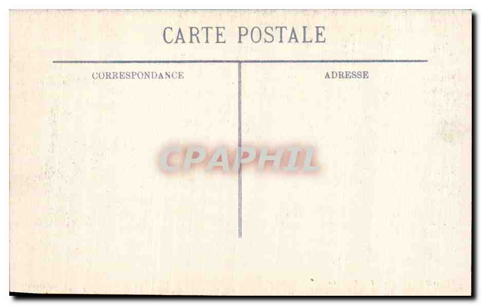 CPA Militaria Guerre de 1914 1918 Le crime de reims Une rue pres de la cathedrale — Rückseite