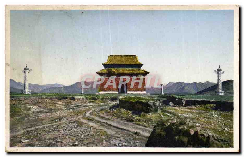 CPA Chine China Northern Tower of Ming Tombs near Peking