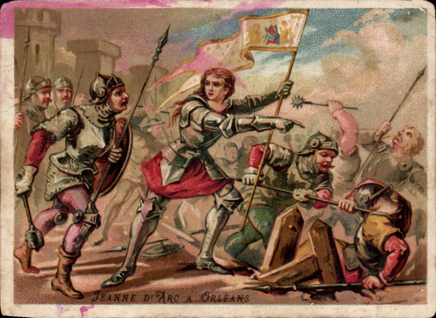 Jeanne d'Arc à Orléans — scène de bataille — éditeur non identifié, n° 17