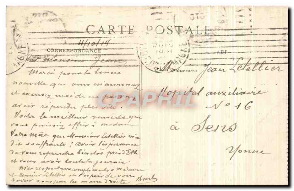 Bataille de Wissembourg — Guerre franco-allemande (1870-71) — Division du Général Douay et 1er Tirailleurs Algériens — Verso