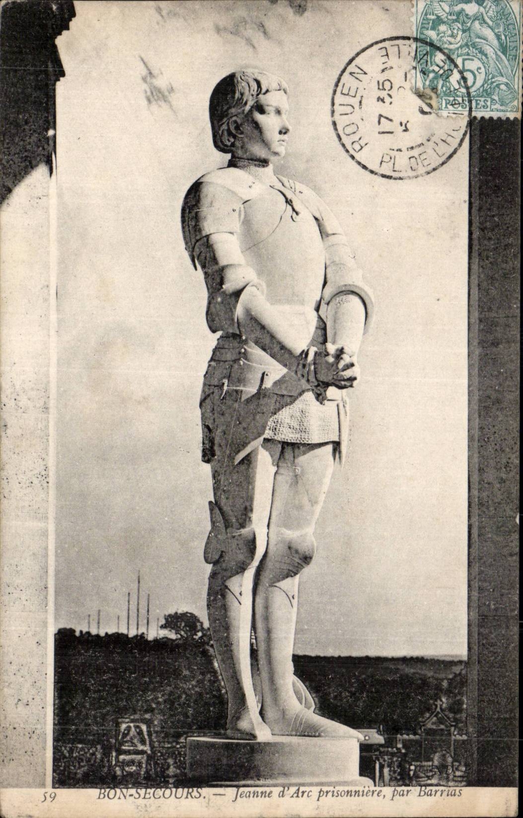CPA Bon Secours Jeanne d arc prisonniere par Barrias 