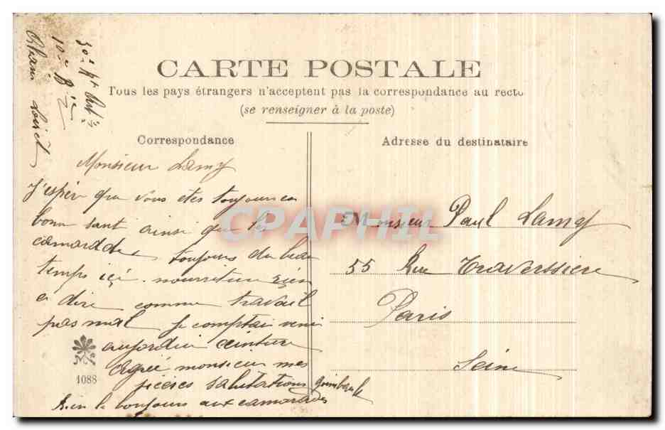 CPA Jeanne d arc evoquant ses Voix par Chapu  — Back