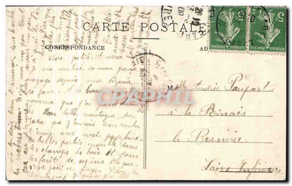 CPA Orleans Jeanne d arc par la princesse Marie  — Verso
