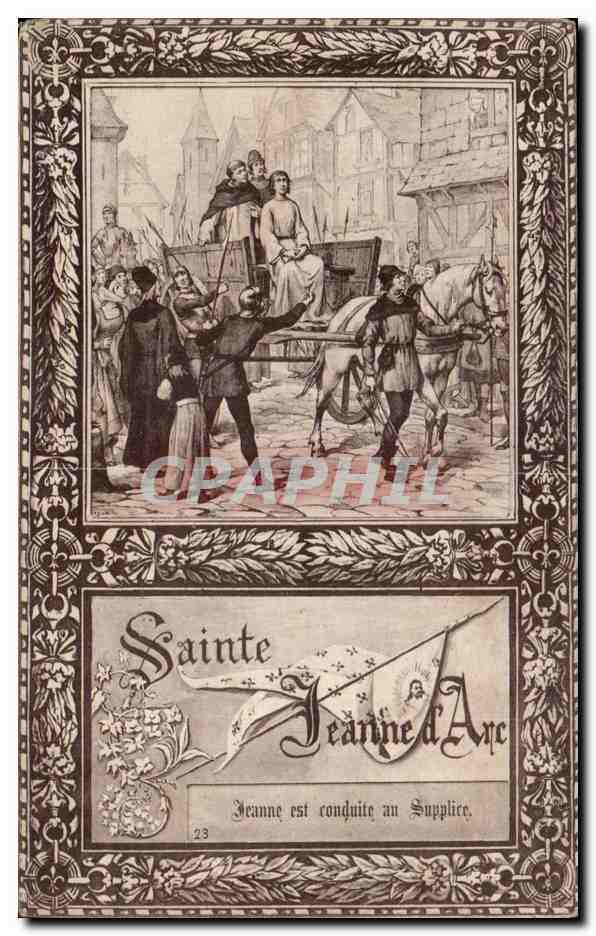CPA Sainte Jeanne d arc est conduite au supplice Rouen