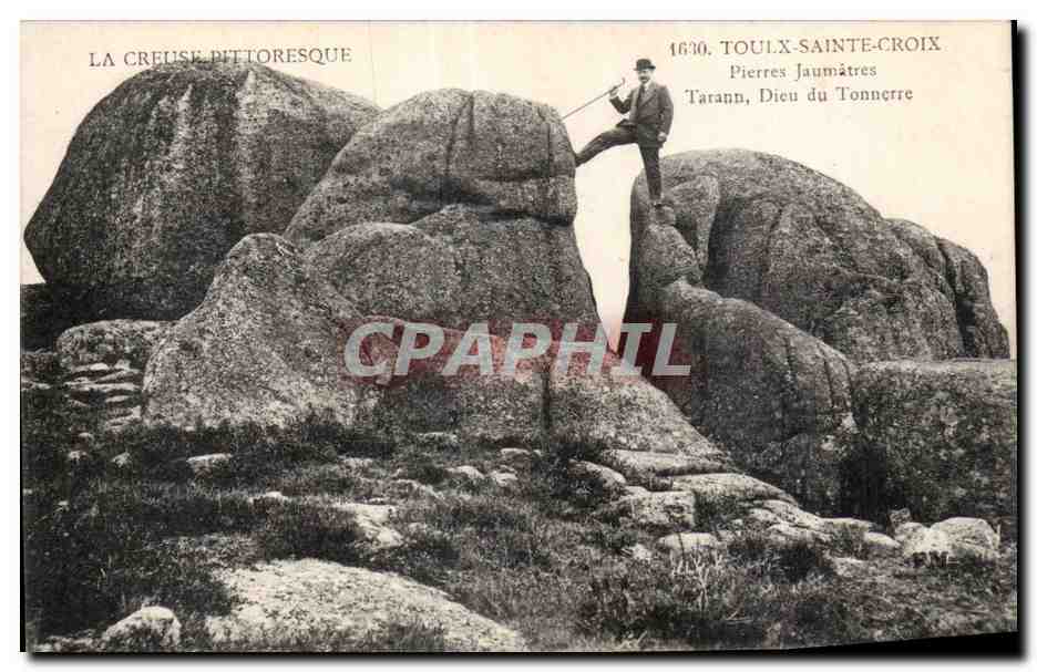 La Creuse pittoresque — Rochers de Toulx-Sainte-Croix, Pierres Jaumètres — Éditeur Toulx-Sainte-Croix, n° 1630