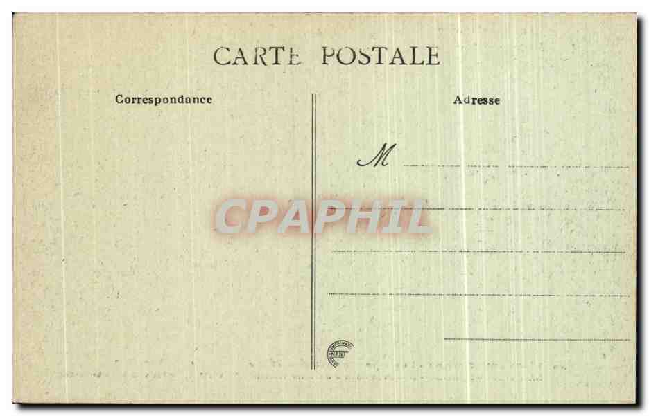 CPA Militaria Maisons en ruines autour de l eglise  — Rückseite