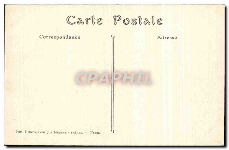 Senlis après le passage des Allemands (Septembre 1914) — Propriété de M. le Capitaine Fenwick — éditeur Neurdein Frères, n°14 — Rückseite
