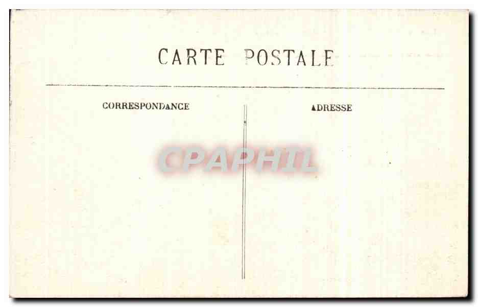 La Ferté-sous-Jouarre — Il Castello di Condeau dopo il bombardamento di Varennes — serie 17, n° 142 — Edizione storica della vecchia Fotografia Provost, 18, rue Lafayette, Toulouse — Verso