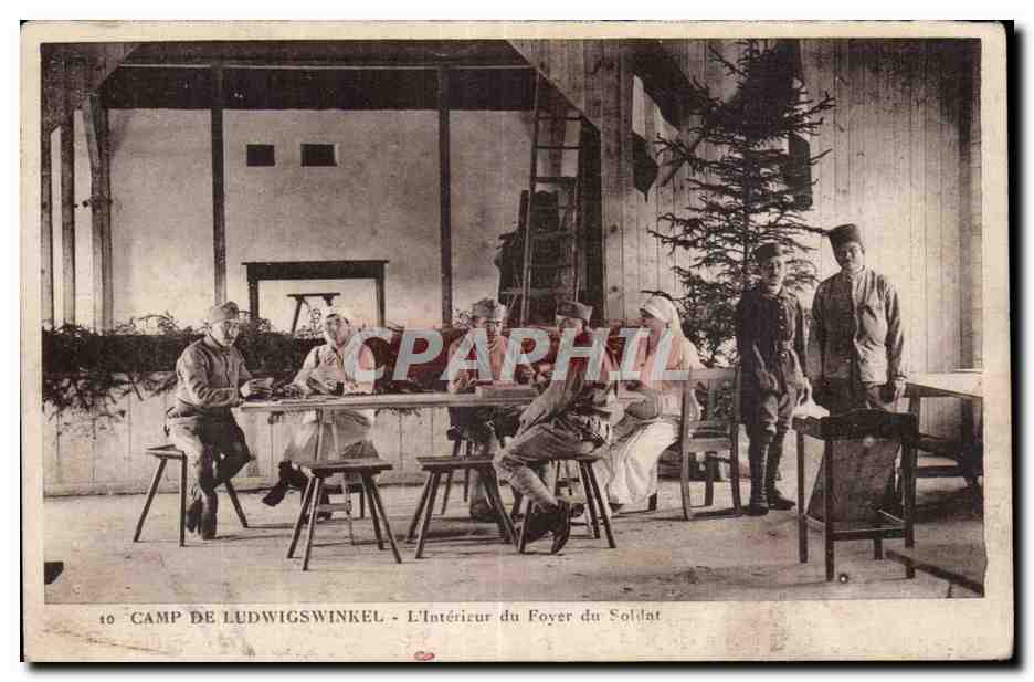 CPA Militaria Camp de Ludwigswinkel L interieur du foyer du soldat