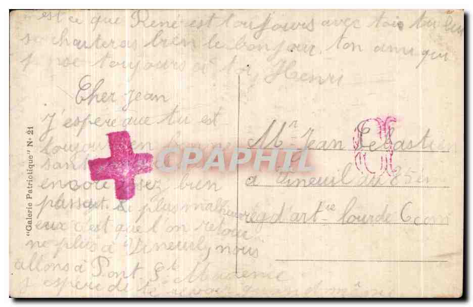 CPA Militaria Le 1er drapeau pris a l ennemi par le 1er bataillon de Chasseurs recu aux Invalides par le General Niox — Rückseite