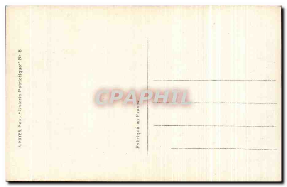 CPA Militaria Nos allies Albert 1er Tsar Nicolas Russie Russia — Rückseite