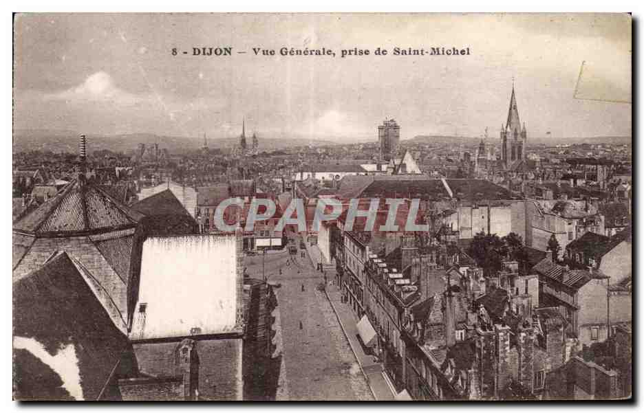 CPA Dijon Vue generale prise de Saint Michel
