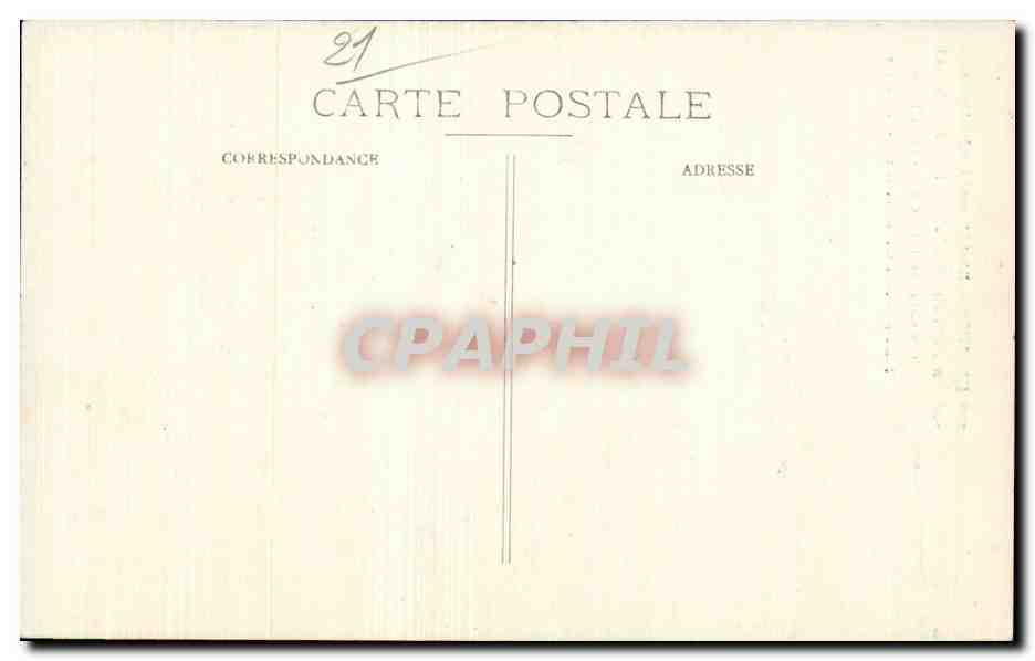 CPA Dijon Hotel Liegeard Ancien hotel de la famille Legouz de Gerland — Verso