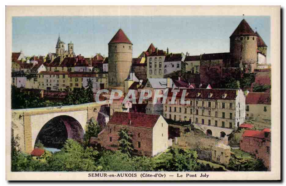 CPA Semur St Auxois Le pont Joly
