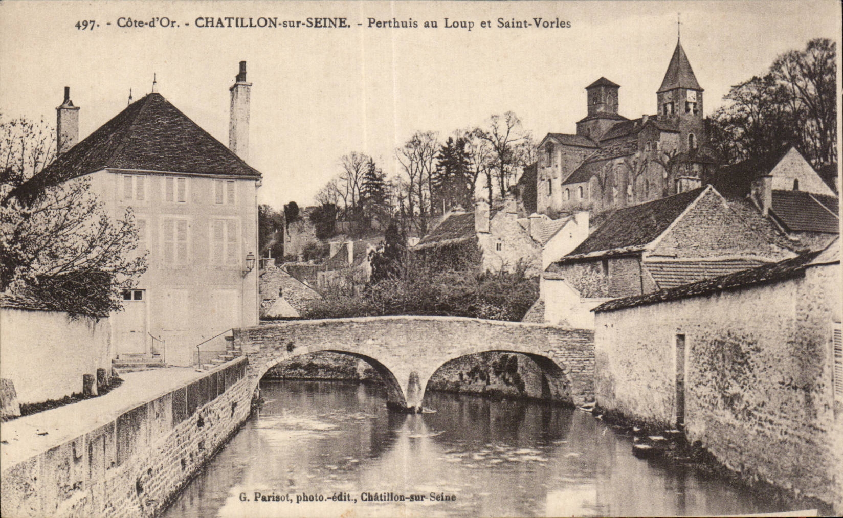 CPA Chatillon sur Seine Perthuis au loup et Saint Vorles