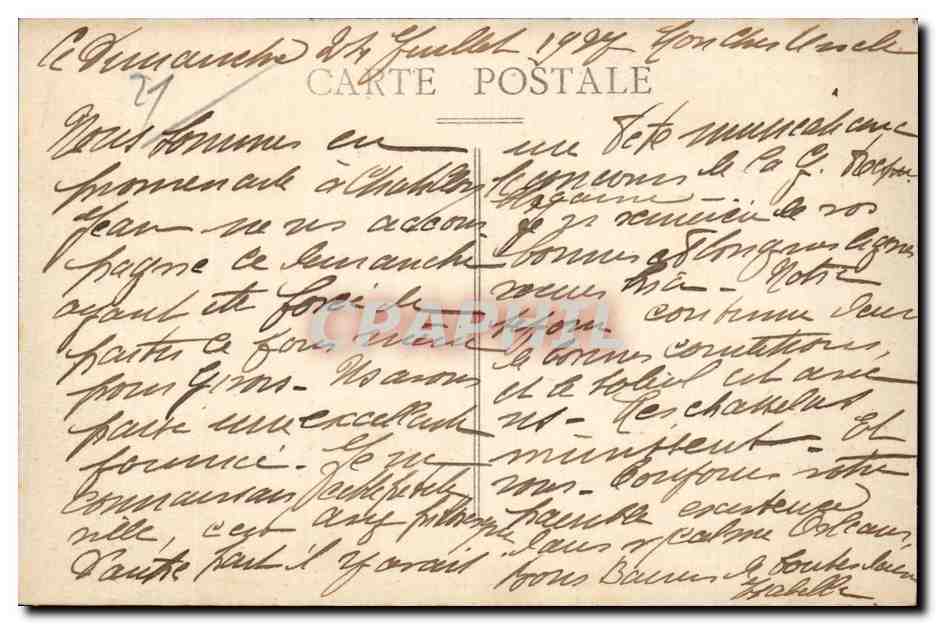CPA Chatillon sur Seine Chateau Marmont  — Rückseite
