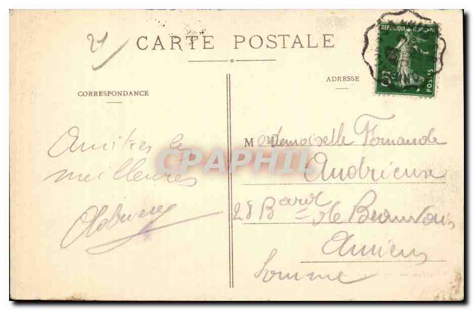 CPA Chatillon sur Seine Source de la Douix — Rückseite