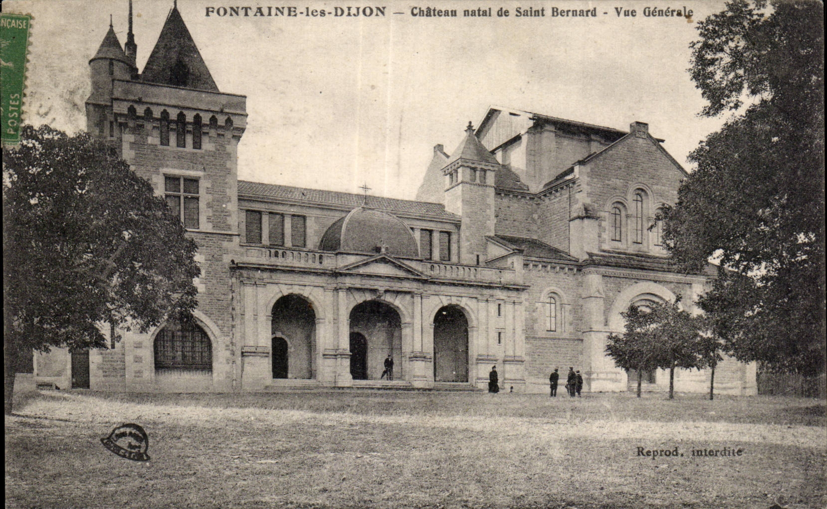 CPA Fontaine les Dijon Chateau natal de Saint Bernard Vue generale