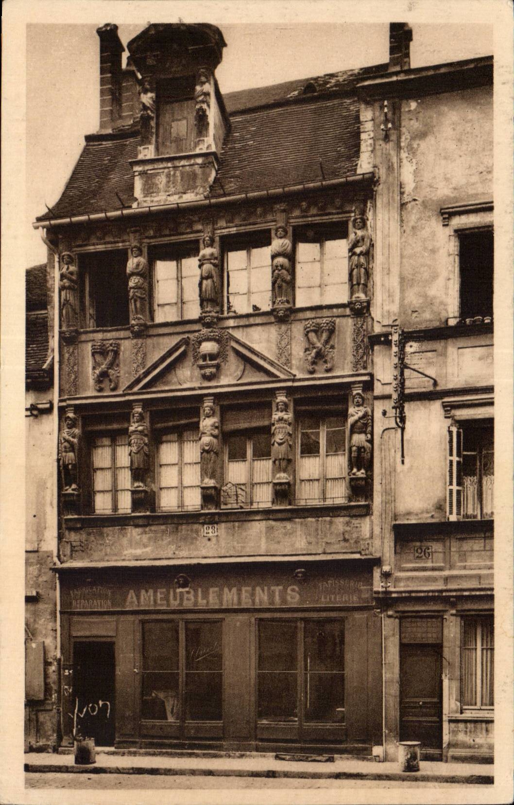 CPA Dijon Vieille maison appelee Maison des Cariatides