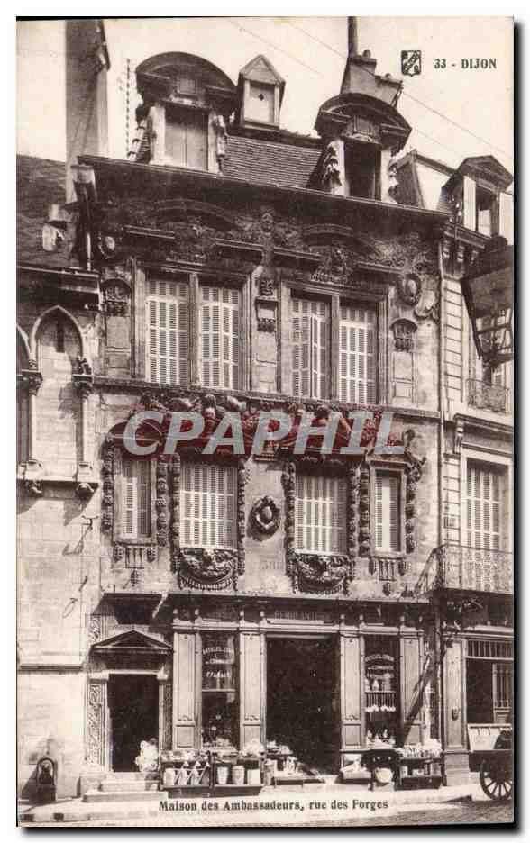 CPA Dijon Maison des Ambassadeurs Rue des Forges 