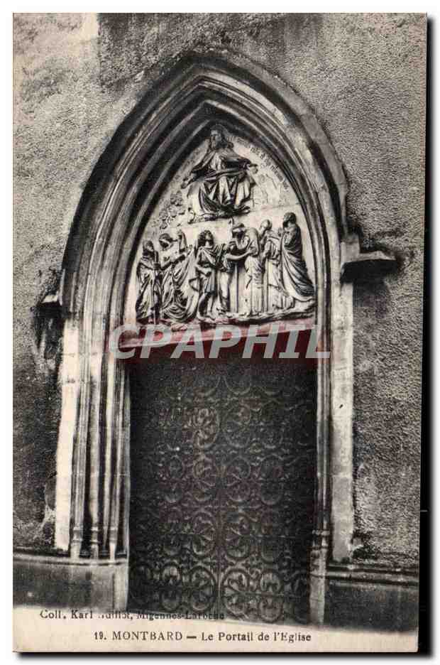 CPA Montbard Le portail de l eglise